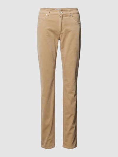 Marc O'Polo Slim fit broek in effen design, model 'LULEA' Zand - 2