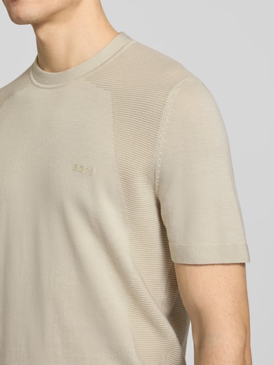 BOSS Green Regular Fit T-Shirt aus Baumwoll-Mix Modell 'MOMENTUM-LITE' Sand 3