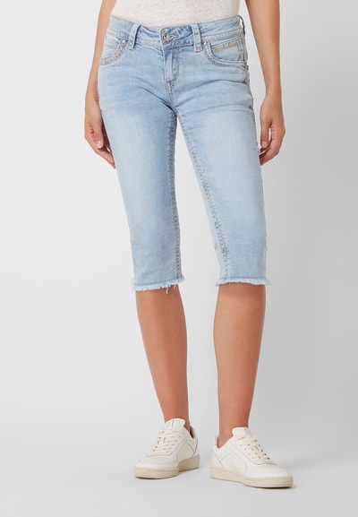 Blue Monkey Caprijeans mit Stretch-Anteil Modell 'Stacy' Hellblau 4