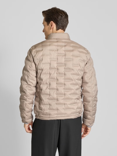 Cinque Gewatteerd jack met opstaande kraag, model 'SURF' Taupe - 5