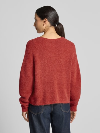 Marella Strickpullover aus Alpaka-Mix Modell 'GIUNCO' Dunkelrot 5