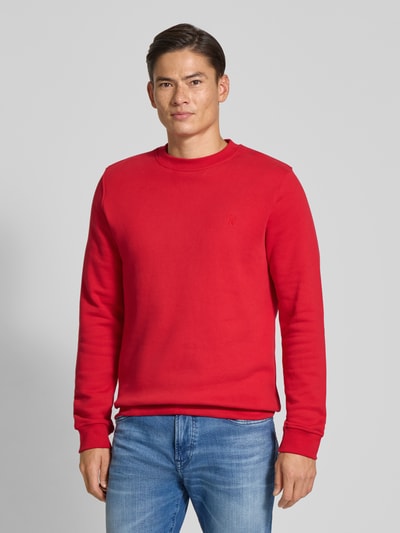 Armedangels Regular Fit Sweatshirt aus reiner Baumwolle Modell 'BAARO FLEECE' Rot 4