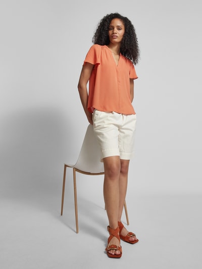 Jake*s Collection Blouseshirt met V-hals Terracotta - 3