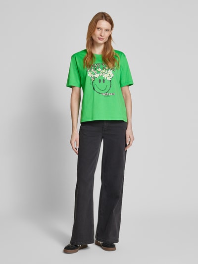 Marc Cain T-shirt met motiefprint Appeltjesgroen - 1