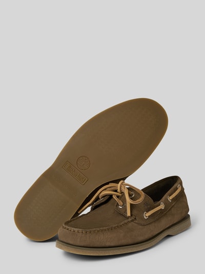 Timberland Bootsschuhe mit Schürverschluss Modell 'CLASSIC BOAT' Mittelbraun 4