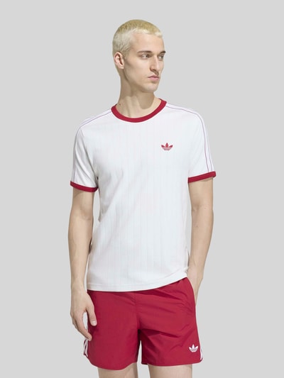 adidas Originals męski t-shirt o kroju regular fit z czystej bawełny Złamany biały 4