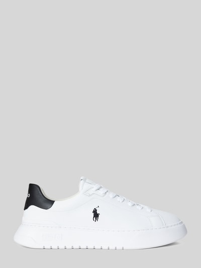 Polo Ralph Lauren Sneaker Low aus Rindsnappa mit Logo-Detail Weiss 2