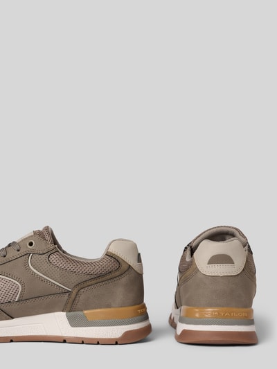 Tom Tailor Low Top Sneaker mit Mesh-Einsatz Taupe 2