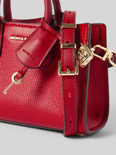 MICHAEL Michael Kors Lederhandtasche mit Label-Anhänger Modell 'SCARLETT' Rot 3