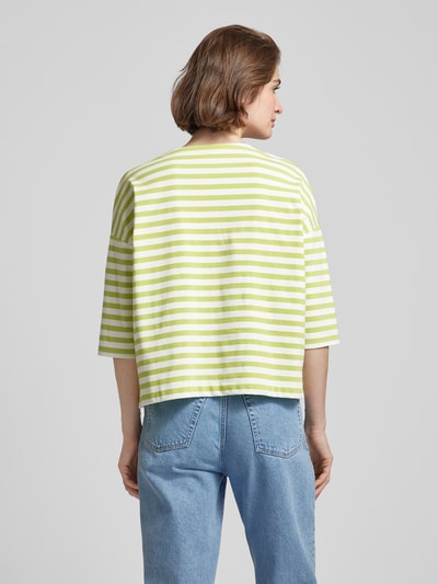 OPUS Oversized T-shirt met 3/4-mouwen Lichtgroen - 5