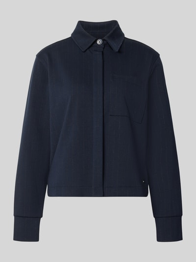 Brax bluza rozpinana o kroju regular fit z mieszanki wiskozy model 'BETTE' Ciemnoniebieski 1