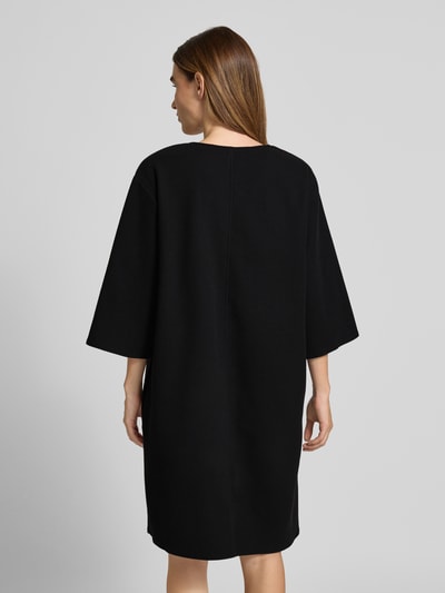 Christian Berg Woman Knielanges Kleid mit überschnittenen Schultern Black 5