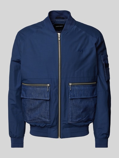 Antony Morato Blouson mit Label-Stitching Dunkelblau 2