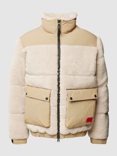 HUGO Steppjacke mit Teddyfellbesatz Modell 'BEDDY' Beige 2