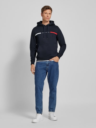 Tommy Hilfiger Hoodie mit Label-Stitching Marine 1