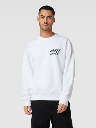 Levi's® Sweatshirt mit Label-Print Weiss 4