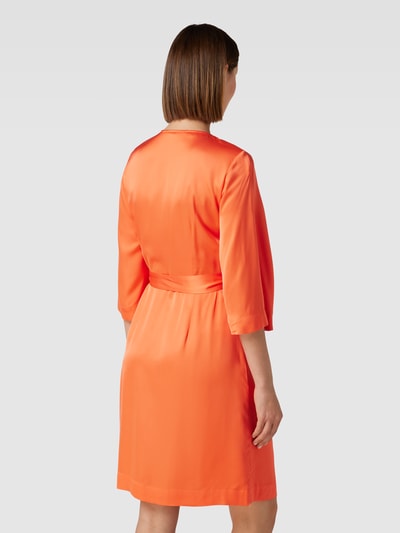 Selected Femme Wikkeljurk van viscose met V-hals, model 'FRANZISKA' Oranje - 5