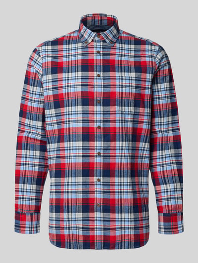 Christian Berg Men Koszula casualowa z kołnierzykiem typu button down Granatowy 1
