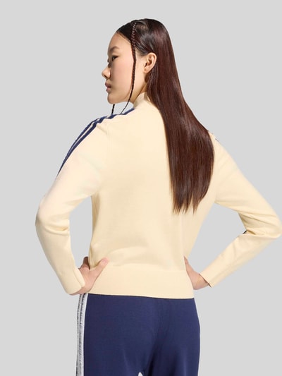 adidas Originals Regular Fit Strickjacke aus Viskose-Mix Ecru 4