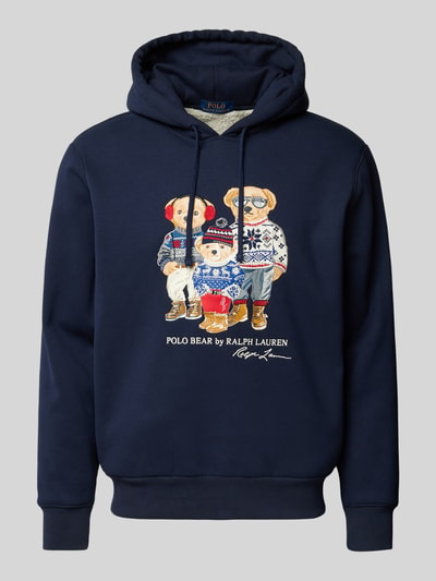 Polo Ralph Lauren Hoodie mit Label-Stitching Marine 2