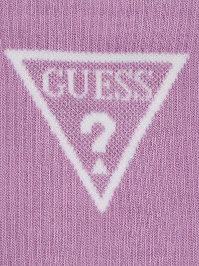 Guess Socken mit Label-Print Flieder 2