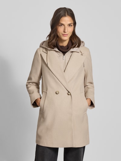VERO MODA Płaszcz o kroju regular fit z odpinanym kołnierzem wewnętrznym model ‘GRACE’ Złamany biały 4