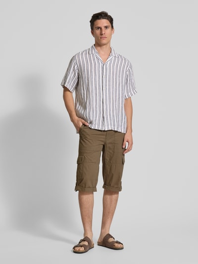 Christian Berg Men Bermuda met cargozakken Taupe - 1