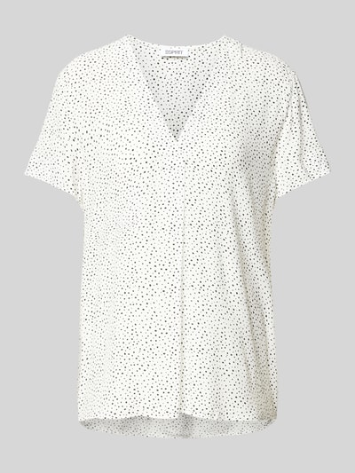 Esprit Blouse met all-over motief Offwhite - 2