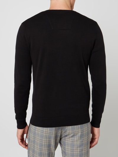 Tom Tailor Gebreide pullover met V-hals Zwart - 5