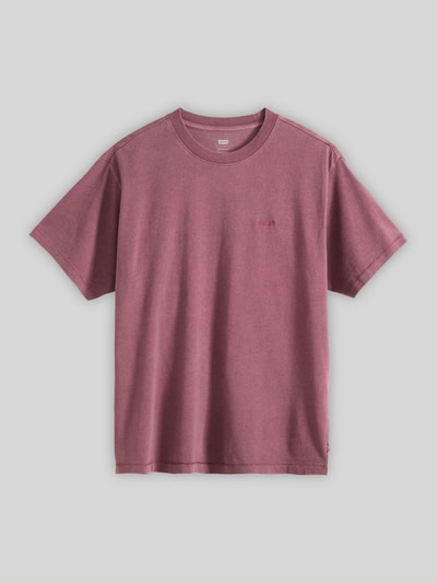 Levi's® damski t-shirt o kroju regular fit z bawełny Jasnoczerwony 2