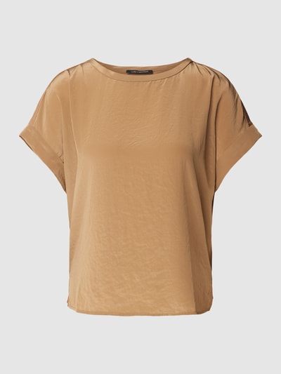 Luisa Cerano Blusenshirt mit fixierten Ärmelaufschlägen Camel 2
