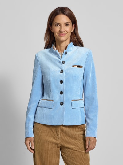 WHITE LABEL Żakiet z fakturowanym wzorem Jasnoniebieski 4