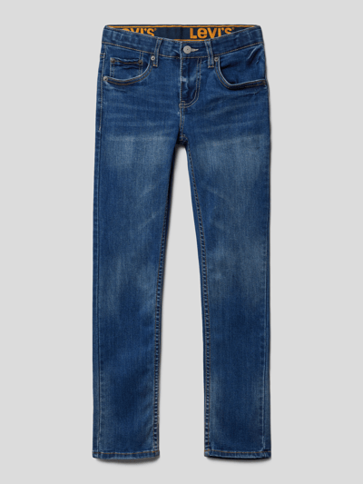 Levi’s® Kids Skinny fit jeans met labelpatch Blauw - 1