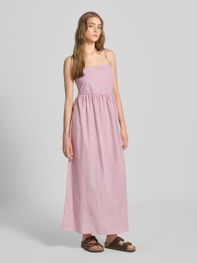 PIECES A-Linie Freizeitkleid aus Baumwoll-Mix Modell 'FELINE' Altrosa 1