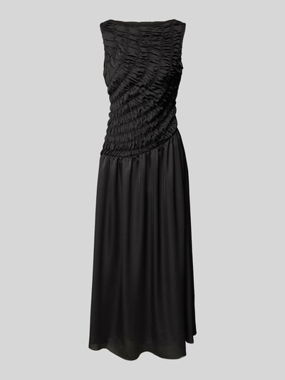 Forever New Maxikleid mit Smok-Details Black 1