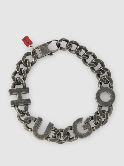 HUGO Armband met labeldetails Zilver - 1