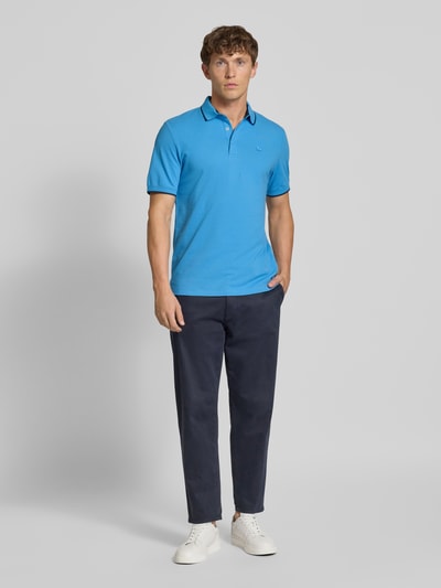 s.Oliver RED LABEL Regular Fit Poloshirt aus Baumwoll-Mix Aqua 1