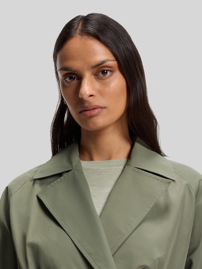 BOSS Regular Fit Trenchcoat aus Baumwoll-Mix Oliv 3