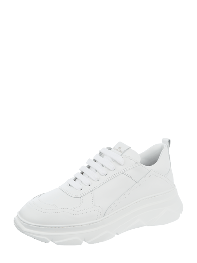 Copenhagen Sneaker Wedges aus Leder Weiss 1