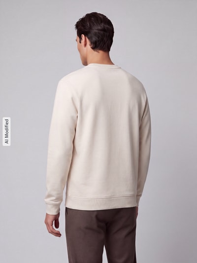 Marc O'Polo DENIM Regular Fit Sweatshirt aus reiner Baumwolle Sand 5