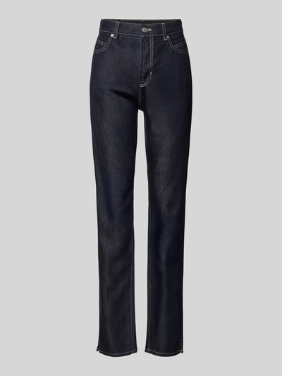 Produktfoto, Straight Fit Jeans aus Baumwoll-Lyocell-Mix Modell 'C_ADA SLIM HR 1.0' von BOSS Orange, melanż, 5 kieszeni, denim