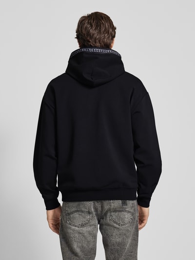 HUGO Hoodie met kangoeroezak, model 'Datechi' Zwart - 5