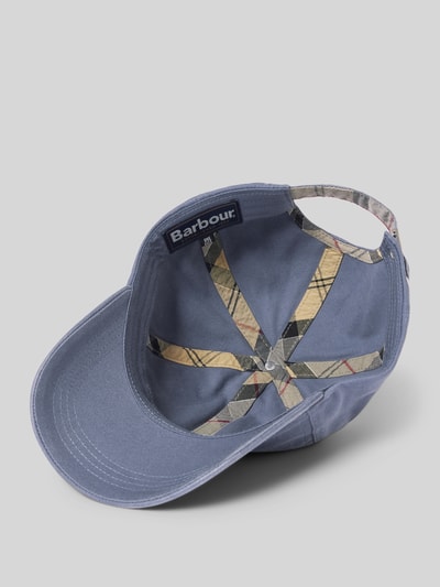 Barbour Basecap aus reiner Baumwolle Modell 'CASCADE' Bleu 2