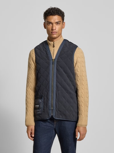 Barbour Regular fit bodywarmer met warme fleece aan de binnenkant Marineblauw - 4