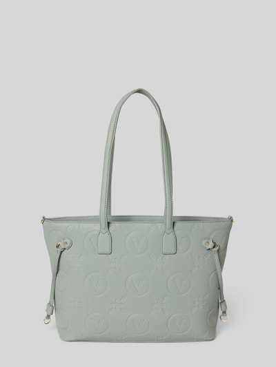 VALENTINO BAGS Handtasche mit Strukturmuster Modell 'SAMBA' Hellgrau 3