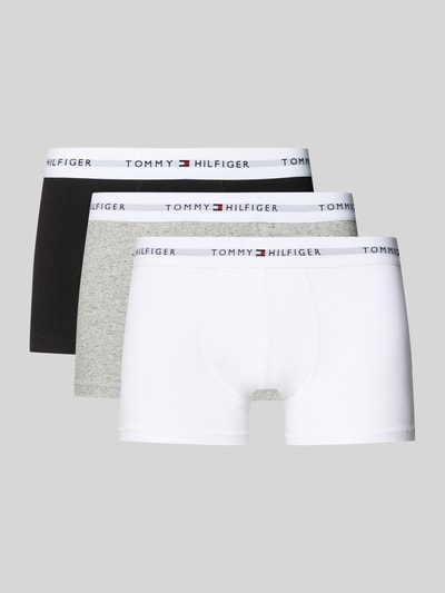 Tommy Hilfiger Obcisłe bokserki z mieszanki bawełny w zestawie 3 szt. Czarny 1