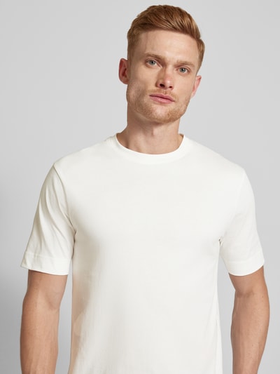 Drykorn T-Shirt im unifarbenen Design Modell 'RAPHAEL' Weiss 3