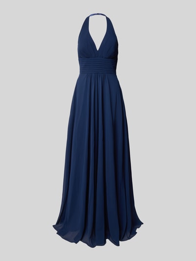 Mascara Neckholder-Maxikleid mit V-Ausschnitt Marine 2
