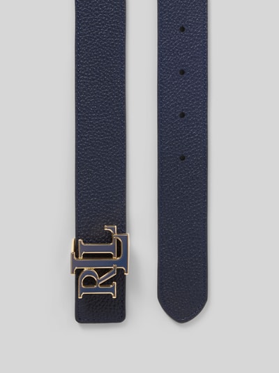 Lauren Ralph Lauren Riem van echt rundleer model 'REV' Donkerblauw - 3