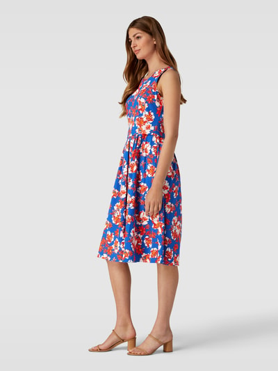 ROBE LÉGÈRE Midi-jurk met all-over bloemenmotief Koningsblauw - 1